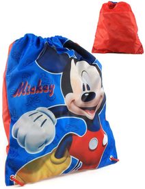 Dětský sáček na cvičení myšák Mickey Mouse stahovací pytlík na přezůvky