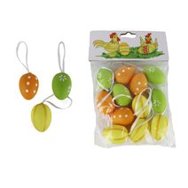 Velikonoční vajíčka, 12 ks X5612 - dia 3 x 4 cm