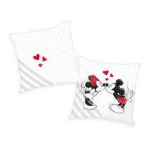 Polštářek Mickey a Minnie láska velur Polyester - Velur, 40/40 cm
