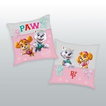 Polštářek Paw Patrol Skye a Everest Polyester, 40/40 cm