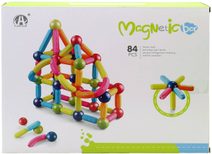 Magnetická stavebnice 3D (84 dílků, plast/kov)
