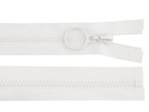 Kostěný zip 4 mm dělitelný s kroužkem délka 60 cm