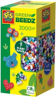 SES CREATIVE Zažehlovací korálky Green Beedz set 3000ks barevný mix Eco