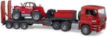 BRUDER 02772 Auto MAN TGA tahač s přívěsem + manipulátor Manitou MT633