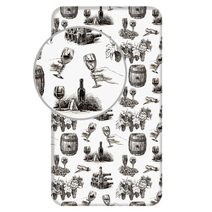 JERRY FABRICS Prostěradlo Víno Bavlna, 90/200 cm