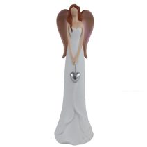 Dekorace anděl se srdíčkem X8175/5 - H 30CM