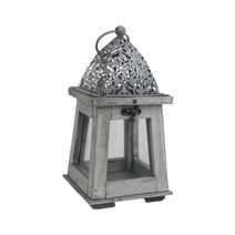 Dřevěná lucerna D7080 - 23 cm