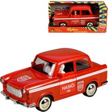 Auto retro požární hasiči na setrvačník na baterie Světlo Zvuk plast
