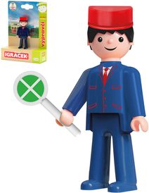 EFKO IGRÁČEK MultiGO Výpravčí figurka kloubová na kartě