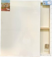 Malířské plátno 50x70cm dřevěný rám 100% bavlna set s 8 vypínacími kolíky