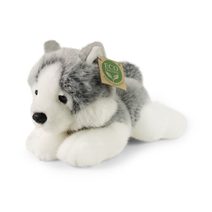 Plyšový pes husky ležící 20 cm