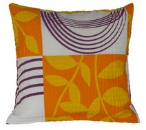 Povláček krepový - 40x40cm oranžový patchwork