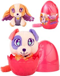 PLYŠ Baby Gemmy okřídlení kamarádi štěňátko pejsek ve vejci 6 druhů