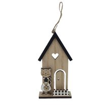 Dekorace domeček k zavěšení D7785 - 7×2.5×14