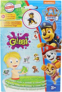 SIMBA Glibbi Tlapková Patrola rosol do vany s 3D samolepkou do vody