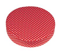 Sedák KULATÝ - průměr 40 cm Puntík červená