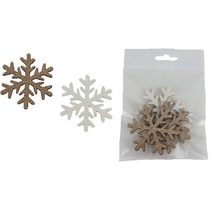 Dekorační vločka, 5 ks D5892 - 6 cm