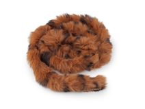 Všívací oděvní / dekorační kožešina kulatá zvířecí vzor šíře 4 cm METRÁŽ