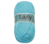 Příze LADY de Luxe Modrá 911 100g / 238 m