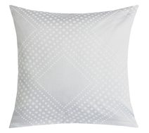 Povláček bavlněný satén - 40x40 cm Bílá,Šedá