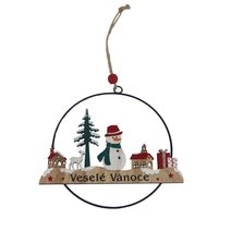 Vánoční dekorace k zavěšení D6408 - 17.5 cm