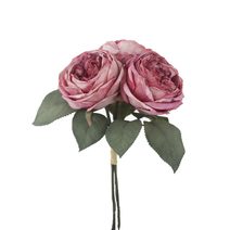 Kytice umělých sušených růží X7631-06 - 32 × 15 × 11 cm