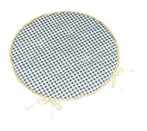 Sedák BERTA kulatý hladký - průměr 40 cm Šedá,Bílá