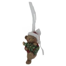 Vánoční dekorace k zavěšení medvídek X7381 - 4 × 3 × 8 cm