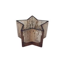 Dekorační svícen hvězda S0508/2 - 11×0×7 cm