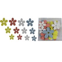 Dekorační kytky, 24 ks D5240 - 9 × 9 × 2 cm