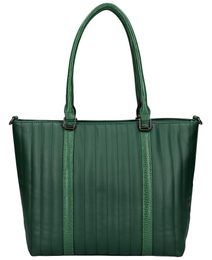 Zelená dámská velká kabelka přes rameno
