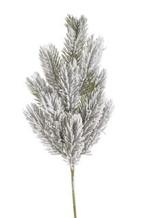 Zasněžená větvička jehličí 40 cm