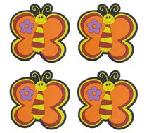 Podtácek sada 4 ks Oranžová 1100/036 10x10 cm - 4ks