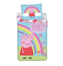 JERRY FABRICS Povlečení Peppa Pig PEP016 Bavlna, 140/200, 70/90 cm