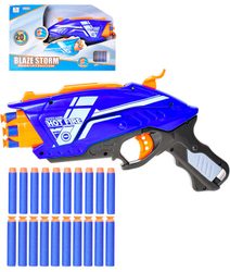 Pistole dětská s rotačním zásobníkem set se soft náboji 20ks s přísavkou