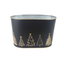 Vánoční květináč oválný K3911/2 - 22,5 cm