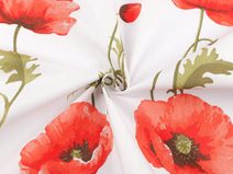 Bavlněná látka / plátno vlčí mák METRÁŽ