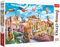 TREFL Puzzle Legrační města: Divoký Řím 68x48cm 1000 dílků skládačka v krabici