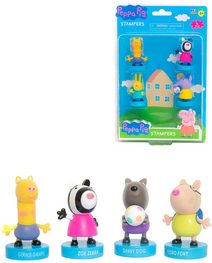 ADC Razítko figurka 6-8cm prasátko Peppa Pig set 4ks 3 druhy blister