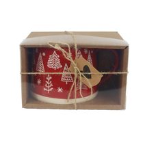 Keramický hrnek se stromečky v krabičce X7647/S1 - 360ml