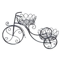 Stojan na květiny ve tvaru jízdního kola vintage K4218 - délka 69 cm