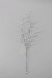 Dekorační větvička s korálky X7589 - 32 cm