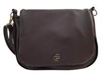 GROSSO Čokoládově hnědá crossbody kabelka