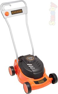 SMOBY Black and Decker sekačka zahradní dětská 35x56x23cm černooranžová plast