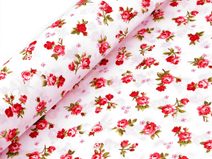 Bavlněná látka / plátno růže METRÁŽ