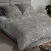 Povlečení bavlněný satén Alexa - šedé 140x200+70x90 cm