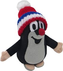 MORAVSKÁ ÚSTŘEDNA Krtek (Krteček) 12cm červený kulich trikolora PLYŠ