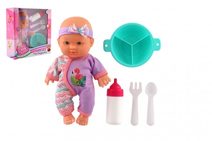 Panenka miminko 20cm pevné tělo s doplňky