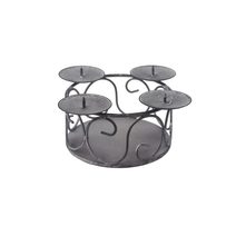 Adventní svícen K4306 - 15 x 15 x 8 cm（19 x 19 x 8 cm）