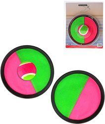 Hra Catch ball set s 2 talíře s míčkem na suchý zip 18,5cm na kartě